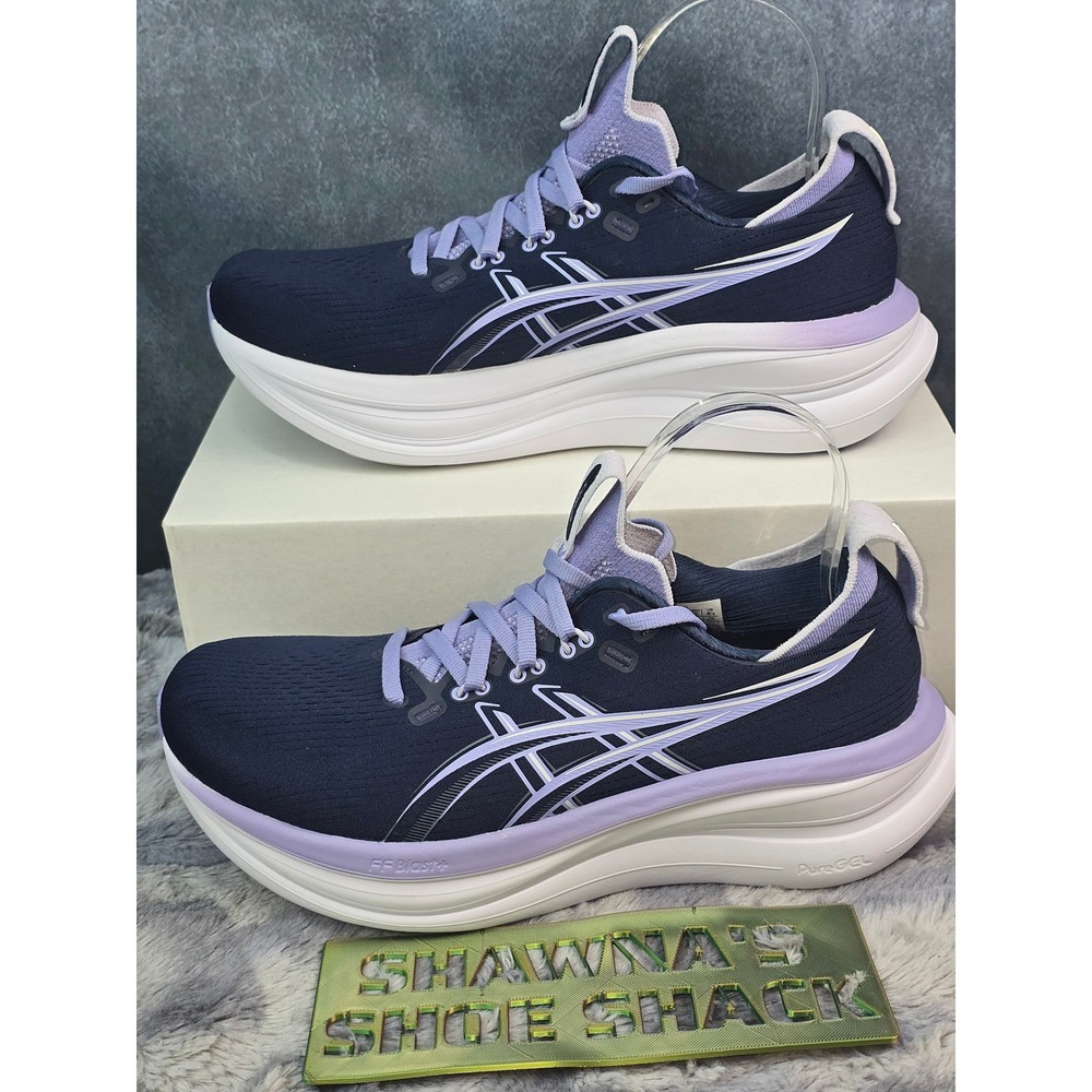 New Asics Gel-Nimbus 28 Midnight Lilac Running Shoes Womens 8.5